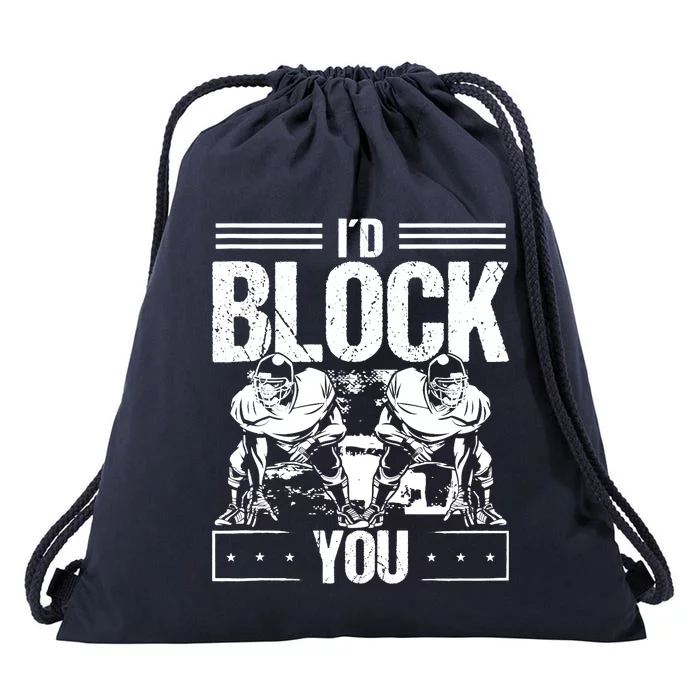 O-Line Lineman Pass Block Protector Left Guard Right Tackle Tank Top Drawstring Bag