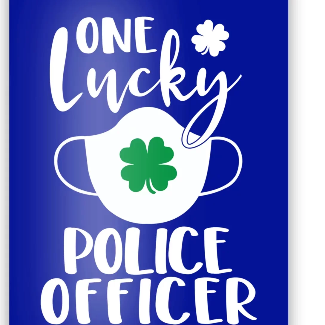 One Lucky Police Officer St Patrick's Day Cop Cute Gift Poster