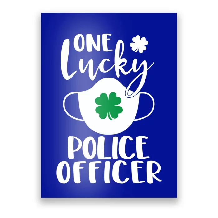 One Lucky Police Officer St Patrick's Day Cop Cute Gift Poster