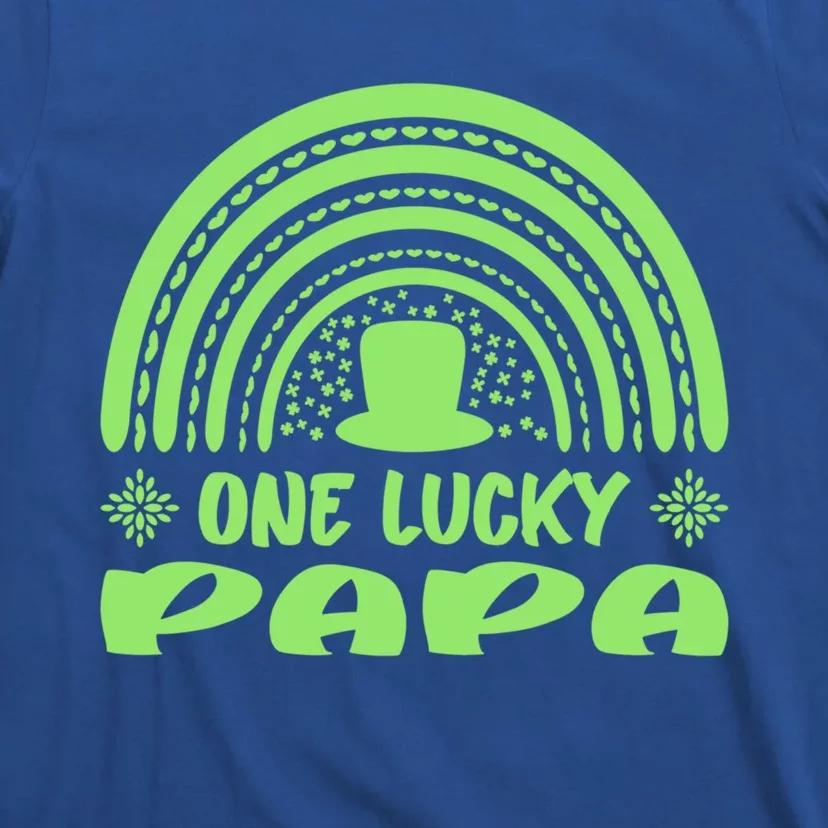 One Lucky Papa Cool Gift St Patrick's Day Funny For Daddy Gift T-Shirt