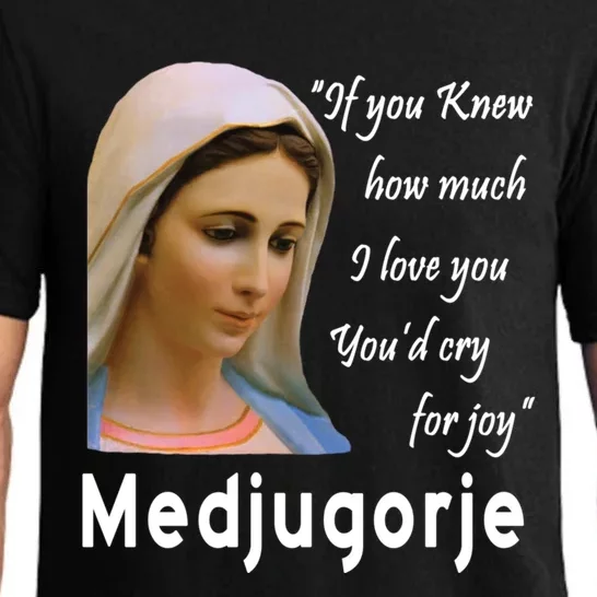 Our Lady Queen Of Peace Medjugorje Totus Tuus Virgin Mary Gift Pajama Set