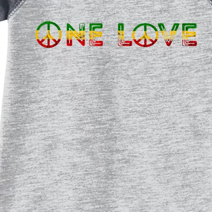 One Love Rasta Reggae Music Rastafarian Lover Jamaica Peace Infant Baby Jersey Bodysuit