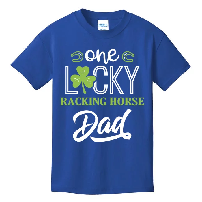 One Lucky Racking Horse Horse Dad Irish Horseback Riding Cool Gift Kids T-Shirt