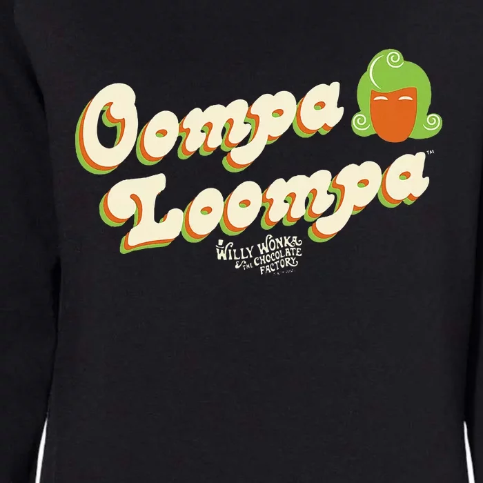 Oompa Loompa Retro Womens California Wash Sweatshirt