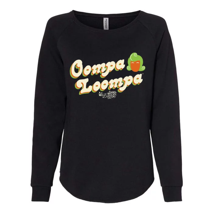 Oompa Loompa Retro Womens California Wash Sweatshirt