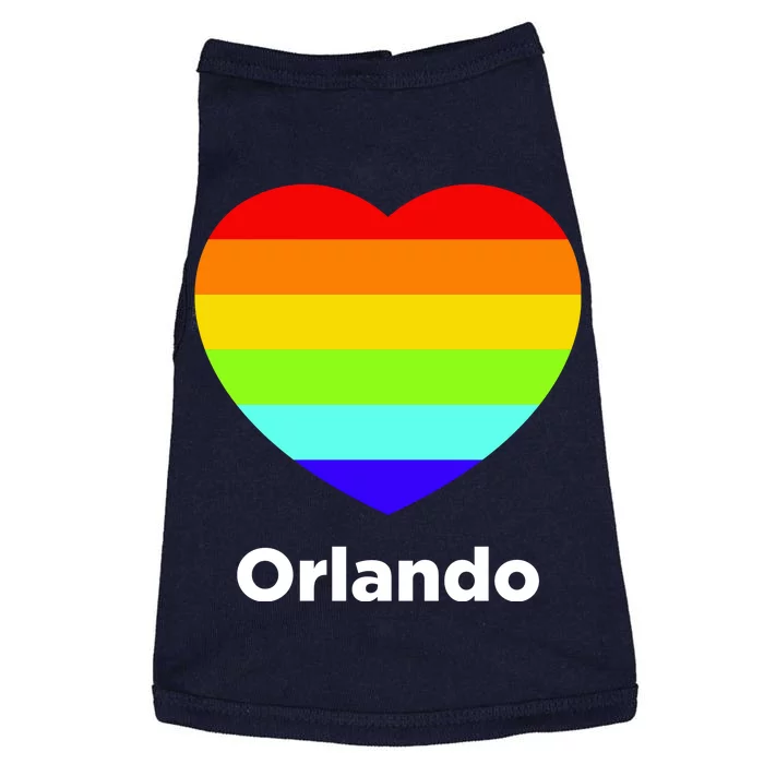 Orlando Love Rainbow Heart Doggie Tank