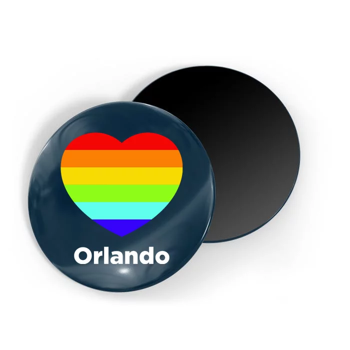 Orlando Love Rainbow Heart Magnet