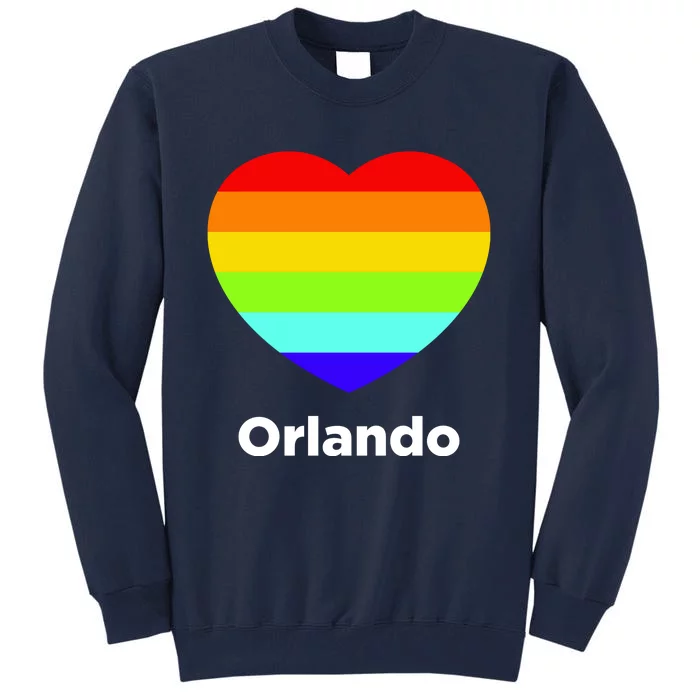 Orlando Love Rainbow Heart Tall Sweatshirt