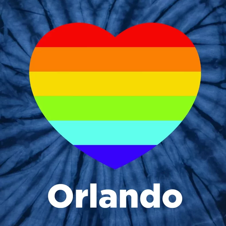 Orlando Love Rainbow Heart Tie-Dye T-Shirt