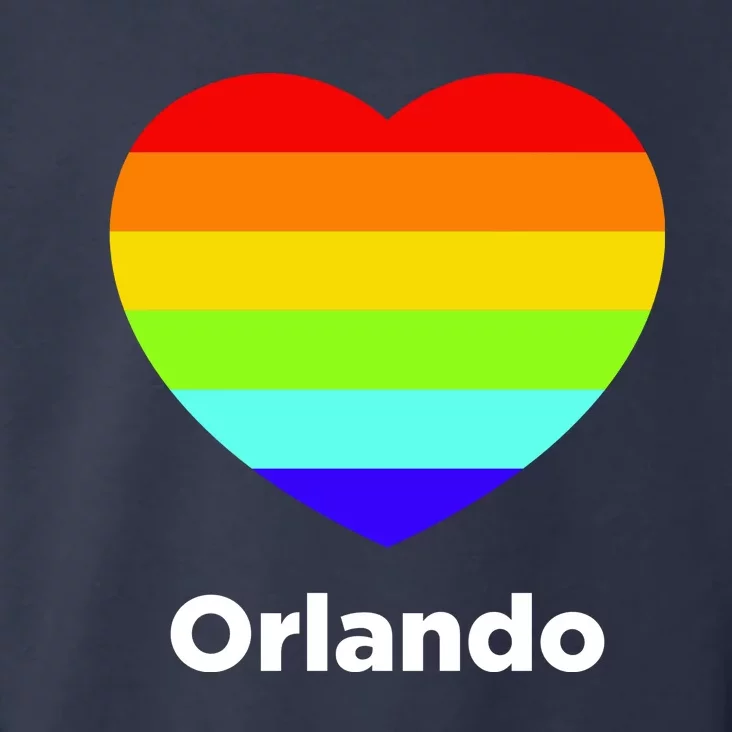 Orlando Love Rainbow Heart Toddler Hoodie