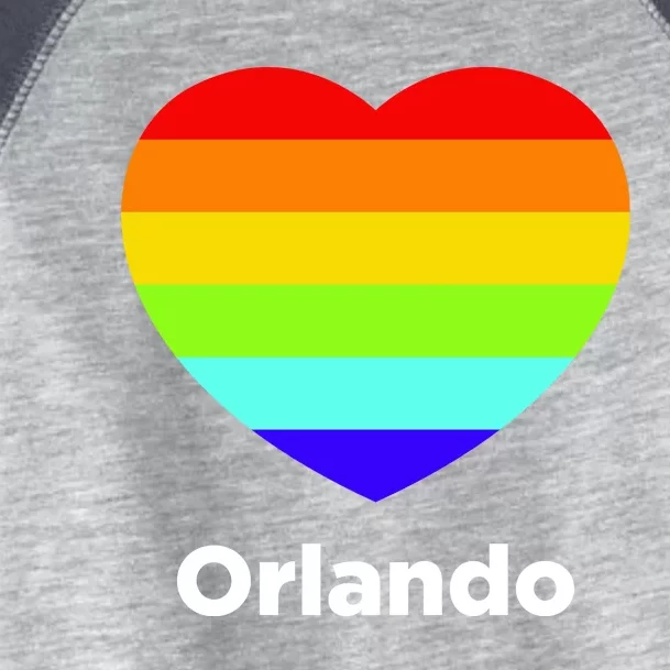 Orlando Love Rainbow Heart Toddler Fine Jersey T-Shirt