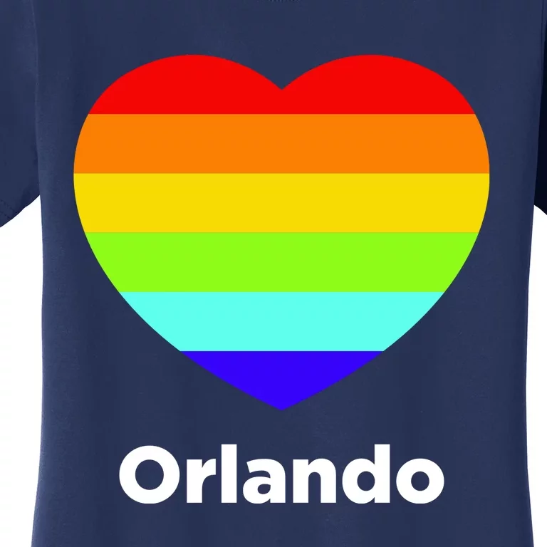 Orlando Love Rainbow Heart Women's T-Shirt