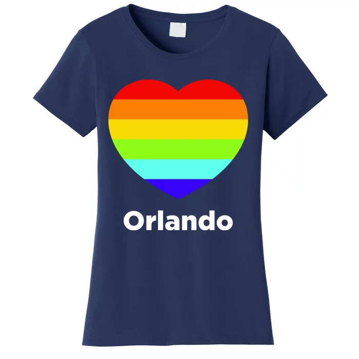 Orlando Love Rainbow Heart Women's T-Shirt