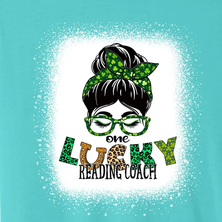 One Lucky Reading Coach Bleached St Patricks Day Gift ChromaSoft Performance T-Shirt