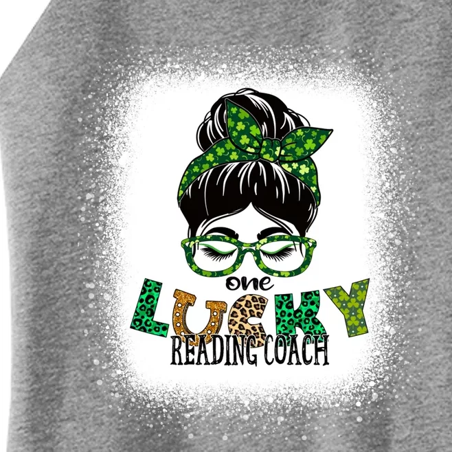 One Lucky Reading Coach Bleached St Patricks Day Gift Women’s Perfect Tri Rocker Tank