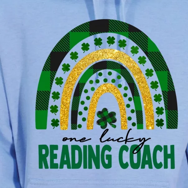 One Lucky Reading Coach Rainbow St Patricks Day Shamrock Gift Unisex Surf Hoodie