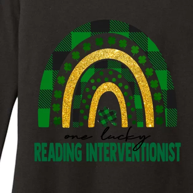 One Lucky Reading Interventionist Rainbow St Patricks Day Great Gift Womens CVC Long Sleeve Shirt