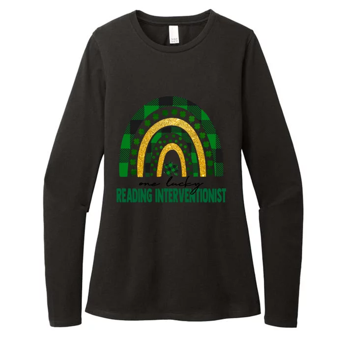 One Lucky Reading Interventionist Rainbow St Patricks Day Great Gift Womens CVC Long Sleeve Shirt