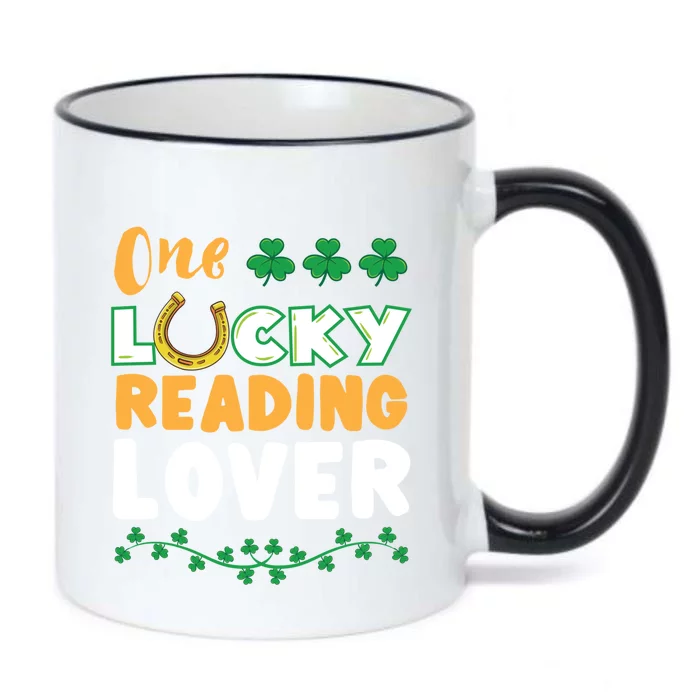 One Lucky Reading Lover St Patricks Day Gift Black Color Changing Mug