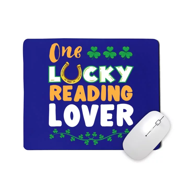 One Lucky Reading Lover St Patricks Day Gift Mousepad