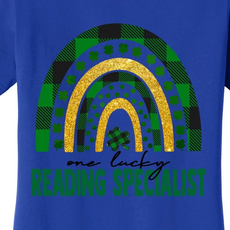 One Lucky Reading Specialist Rainbow St Patricks Day Gift Women's T-Shirt