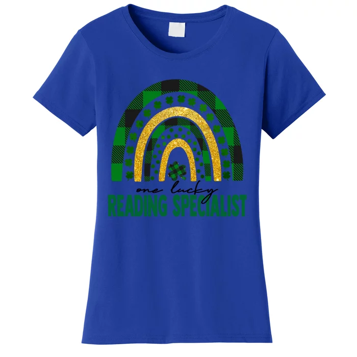 One Lucky Reading Specialist Rainbow St Patricks Day Gift Women's T-Shirt