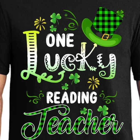 One Lucky Reading Teacher Happy St Patricks Day Meaningful Gift Pajama Set