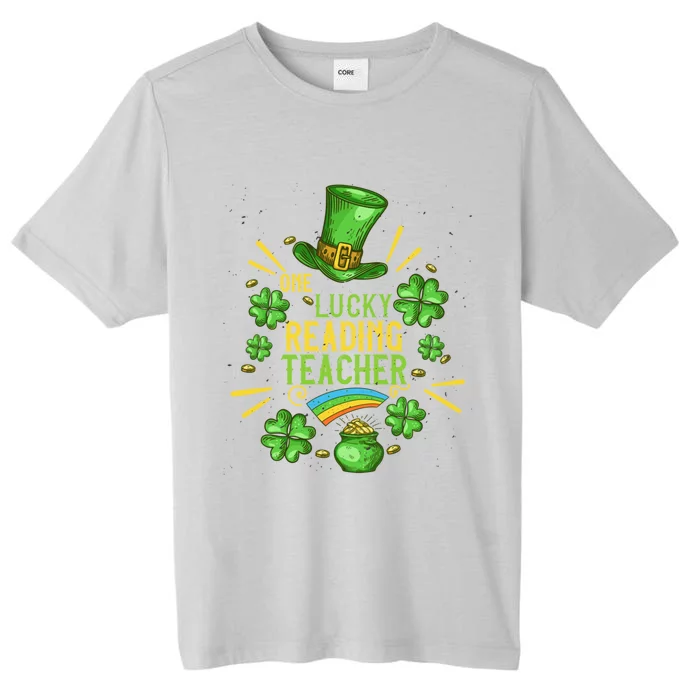 One Lucky Reading Teacher Shamrock St Patrick's Day Great Gift ChromaSoft Performance T-Shirt