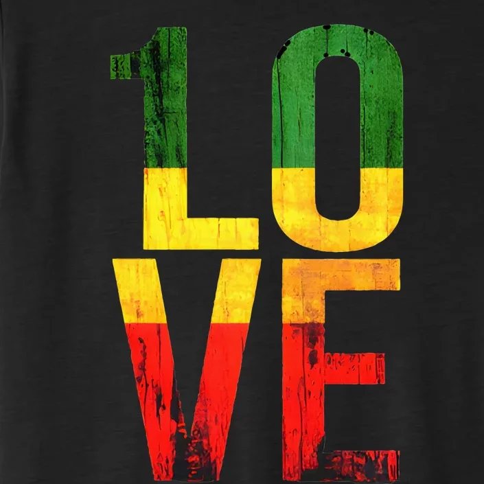 One Love Reggae Love Retro Reggae Casual ChromaSoft Performance T-Shirt