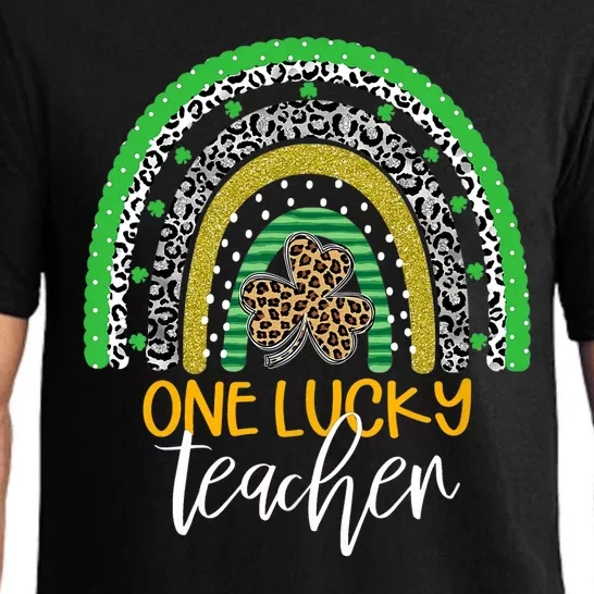 One Lucky Shamrock Teacher St Patrick’S Day Appreciation Pajama Set