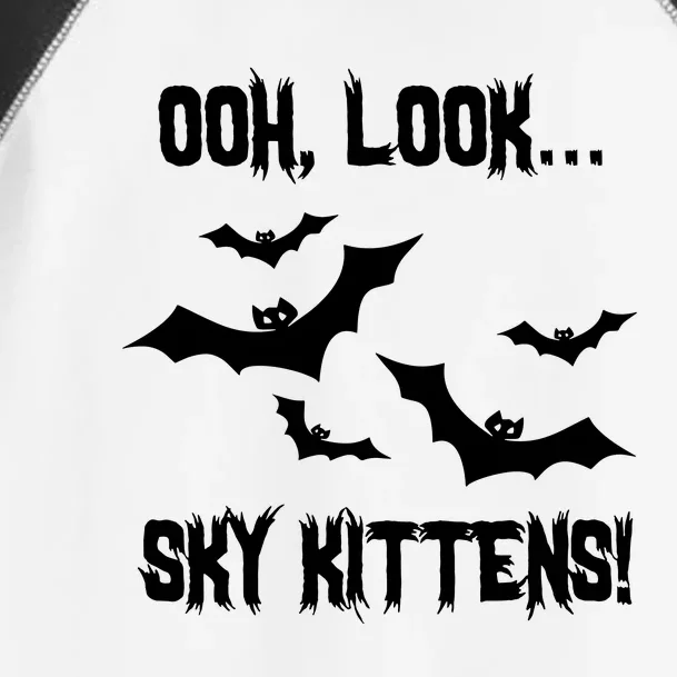 Oh Look Sky Kittens Bat Halloween Bats Toddler Fine Jersey T-Shirt