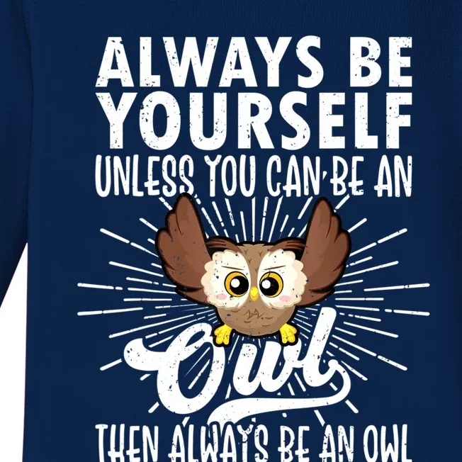 Owl Lover Shirts, Funny Owl Tee, Owl Gifts, Owl Baby Long Sleeve Bodysuit