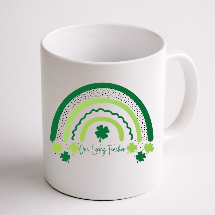 One Lucky Shamrock Teacher St Patrick’s Day Appreciation Front & Back Coffee Mug