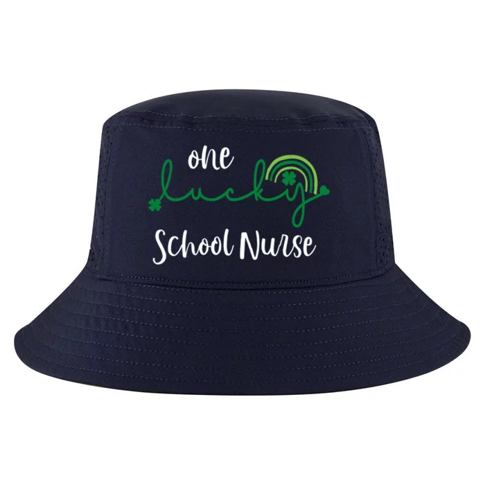 One Lucky School Nurse St Patrick's Day Irish Shamrock Gift Cool Comfort Performance Bucket Hat