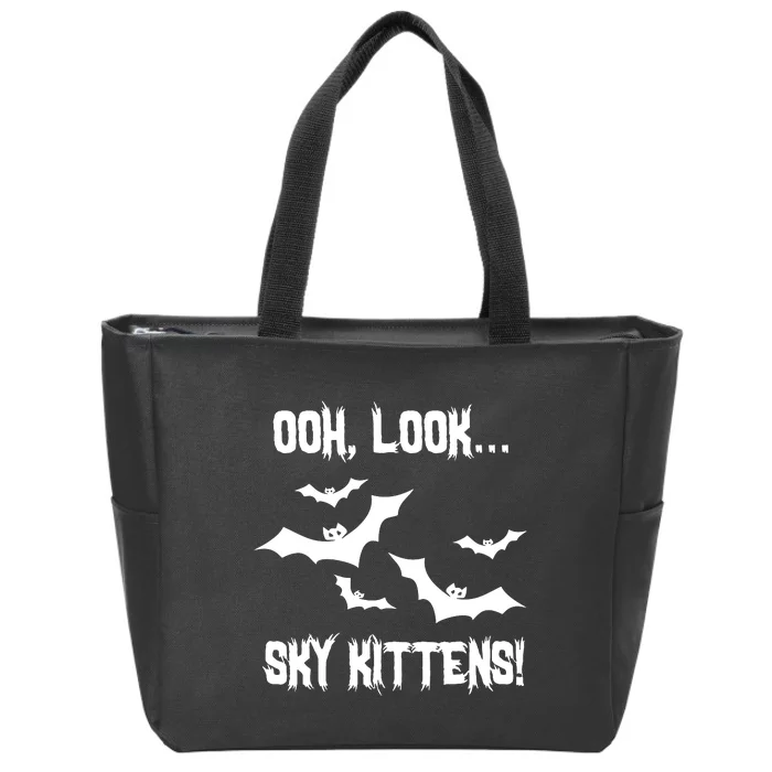 OOh Look... Sky Kittens Funny Zip Tote Bag