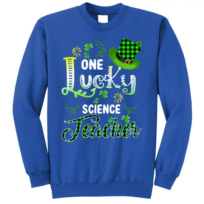 One Lucky Science Teacher Happy St Patricks Day Gift Sweatshirt