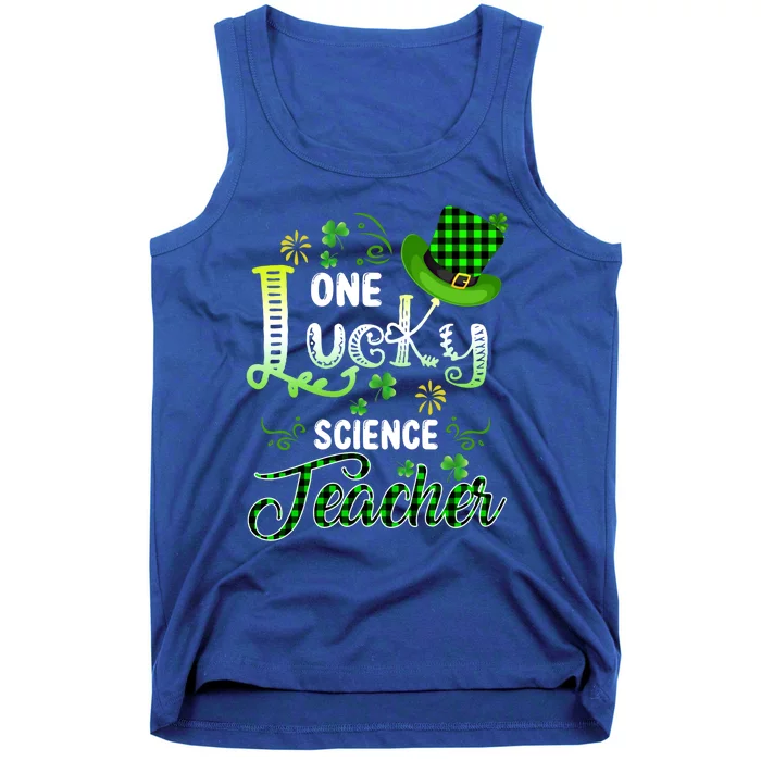 One Lucky Science Teacher Happy St Patricks Day Gift Tank Top