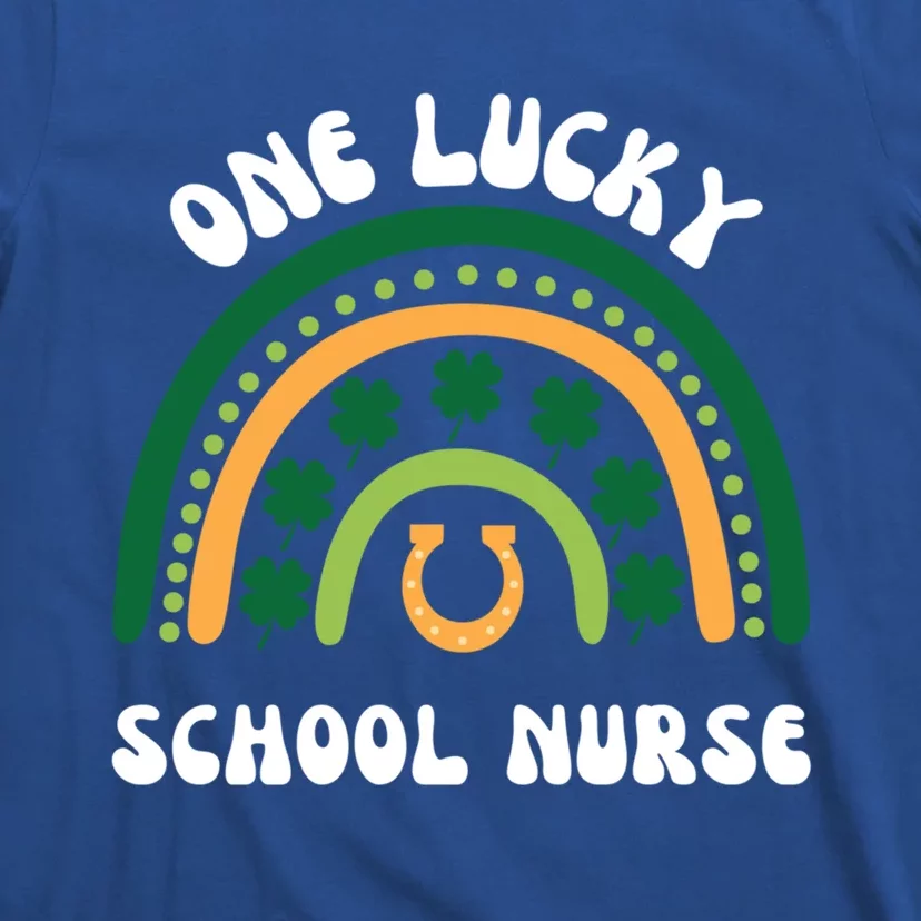 One Lucky School Nurse St Patrick's Day Irish Shamrock Meaningful Gift T-Shirt