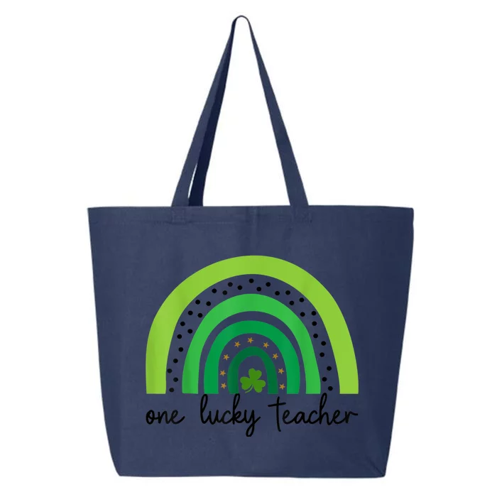 One Lucky Shamrock Teacher St Patrick’s Day Appreciation 25L Jumbo Tote