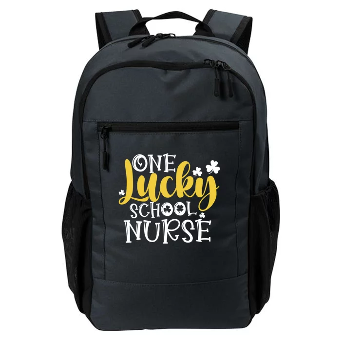 One Lucky School Nurse Cool Gift St Patricks Day Funny School Nurse Gift Daily Commute Backpack