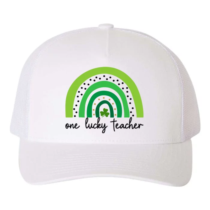 One Lucky Shamrock Teacher St Patrick’s Day Appreciation Yupoong Adult 5-Panel Trucker Hat