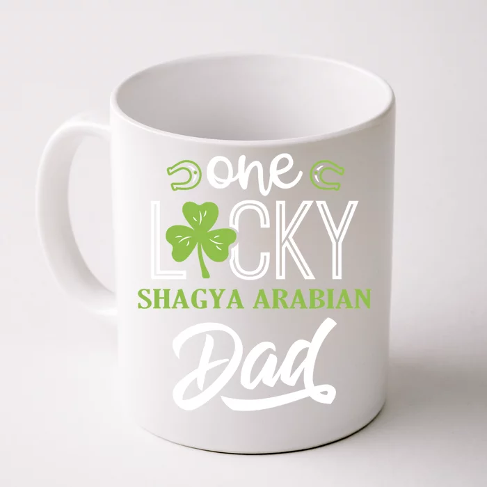 One Lucky Shagya Arabian Horse Dad Irish Horseback Riding Gift Front & Back Coffee Mug