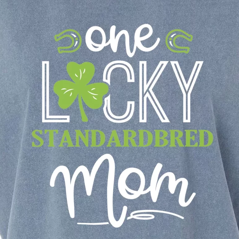 One Lucky Standardbred Horse Mom Irish Horseback Riding Gift Garment-Dyed Women's Muscle Tee