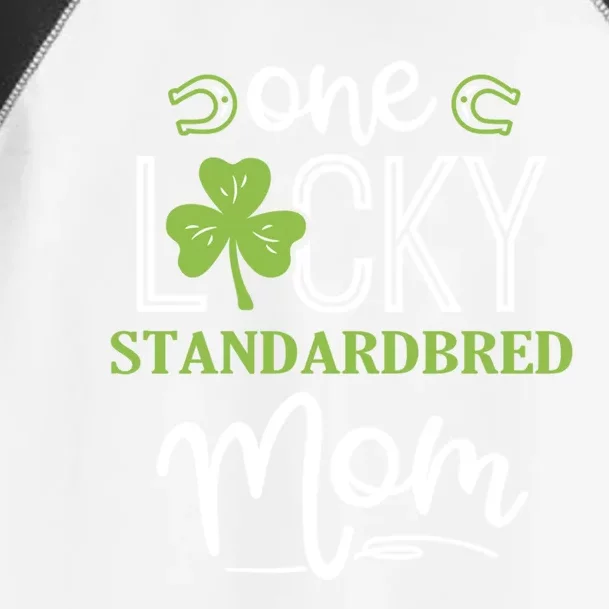 One Lucky Standardbred Horse Mom Irish Horseback Riding Gift Toddler Fine Jersey T-Shirt