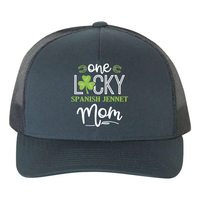 One Lucky Spanish Jennet Horse Mom Irish Horseback Riding Funny Gift Yupoong Adult 5-Panel Trucker Hat