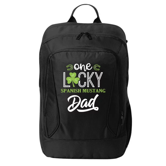 One Lucky Spanish Mustang Horse Dad Irish Horseback Riding Meaningful Gift City Backpack