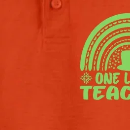 One Lucky Teacher St Patrick's Day Funny For Teacher Great Gift Dry Zone Grid Performance Polo