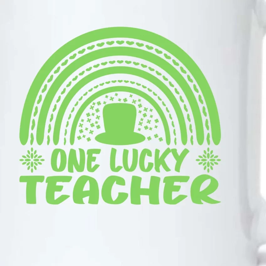 One Lucky Teacher St Patrick's Day Funny For Teacher Great Gift Black Color Changing Mug