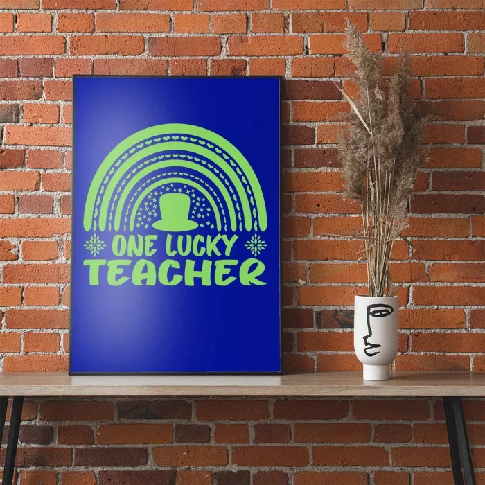 One Lucky Teacher St Patrick's Day Funny For Teacher Great Gift Poster