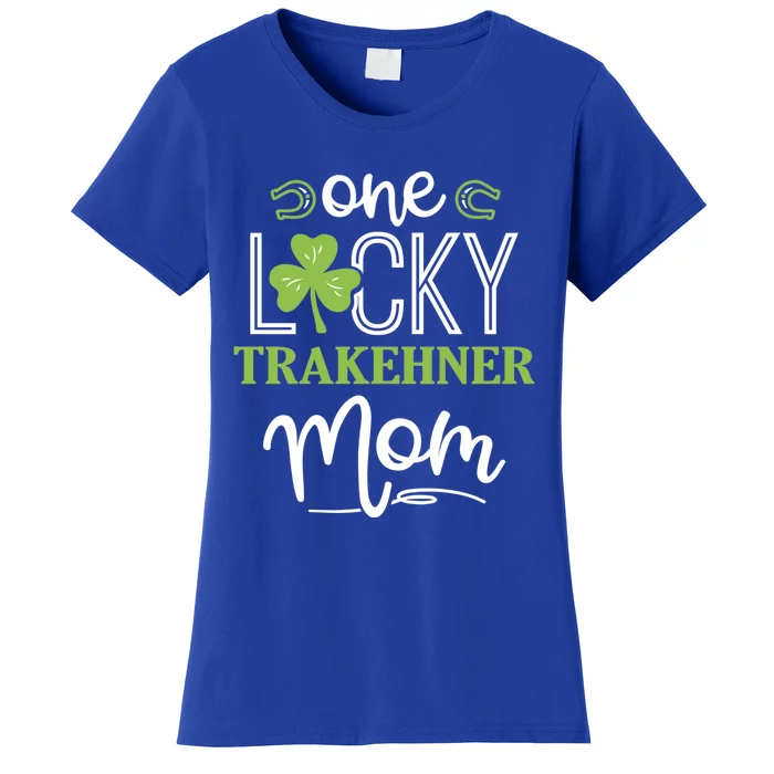 One Lucky Trakehner Horse Mom Irish Horseback Riding Meaningful Gift Women's T-Shirt